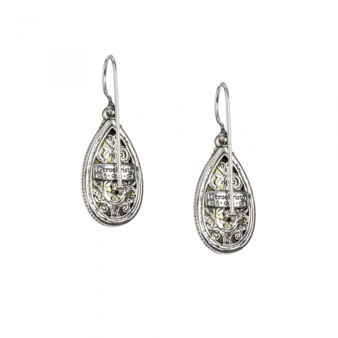 Aegean colors teardrop earrings in Sterling Silver - Image 4