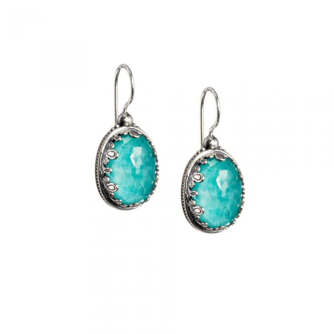 Aegean colors oval earrings in Sterling Silver - Image 2