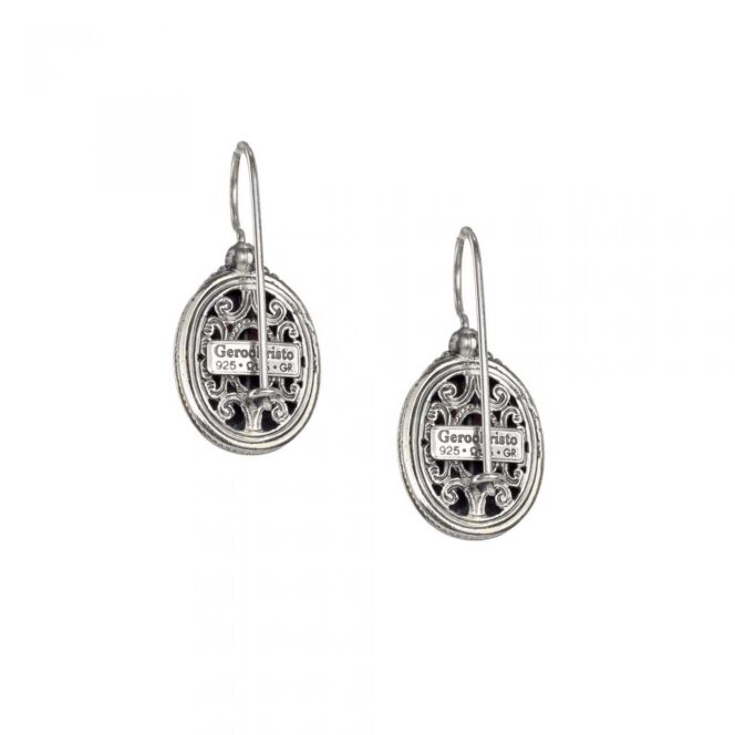 Aegean colors oval earrings in Sterling Silver - Image 4