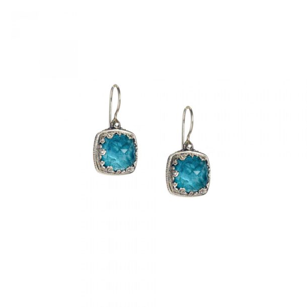 Aegean colors earrings in Sterling Silver