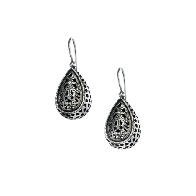 Garden Shadows drop earrings in Sterling Silver - Image 2