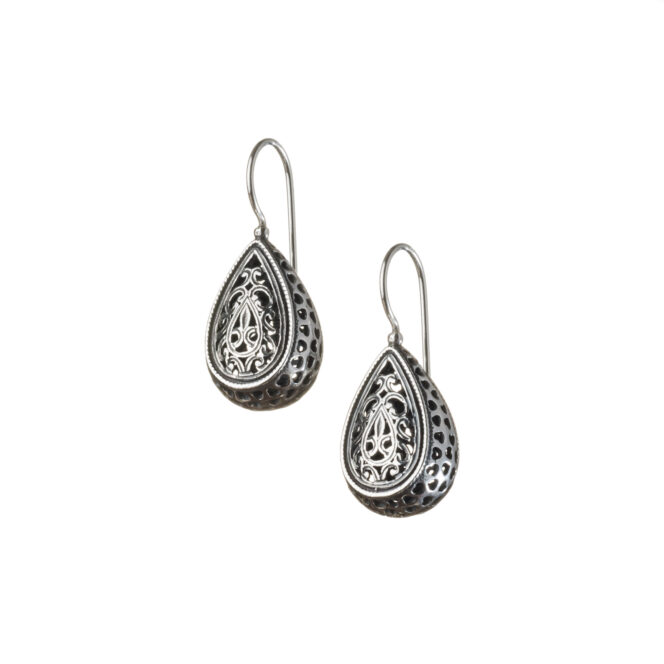 Garden Shadows drop earrings in Sterling Silver
