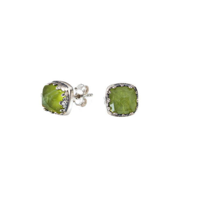Aegean colors stud earrings in sterling silver - Image 4