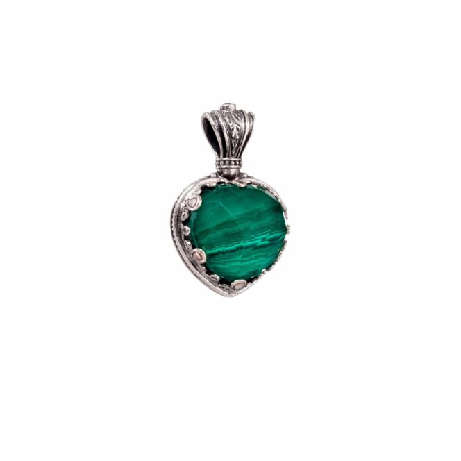 Aegean colors heart pendant in Sterling Silver - Image 5