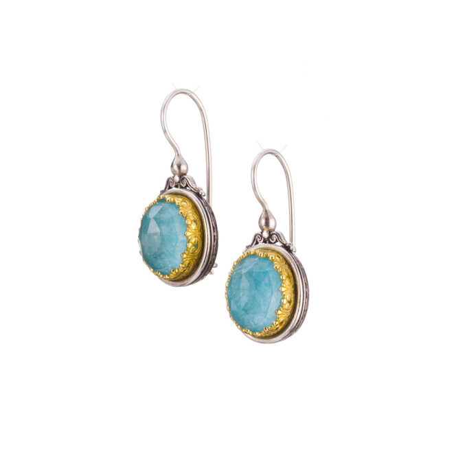 Iris earrings in Sterling Silver with Gold plated parts - Image 2