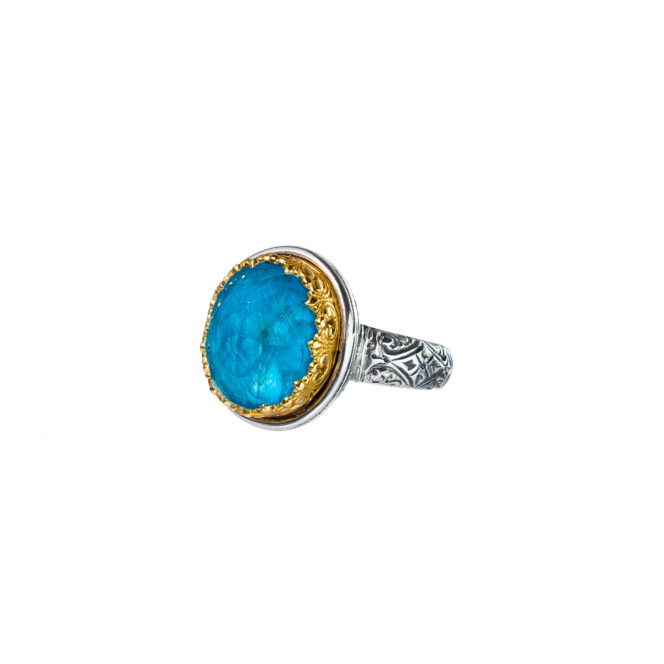 Iris ring in Sterling Silver with Gold Plated Parts - Image 2