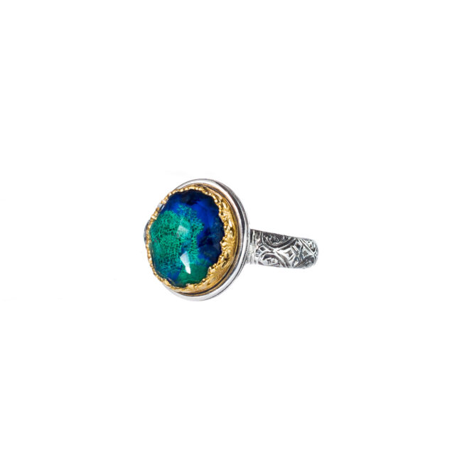 Iris ring in Sterling Silver with Gold Plated Parts - Image 2