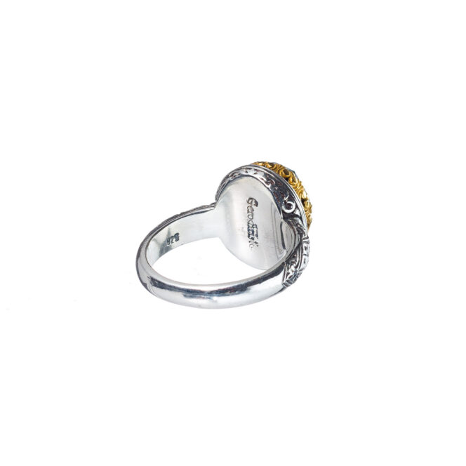Iris ring in Sterling Silver with Gold Plated Parts - Image 3
