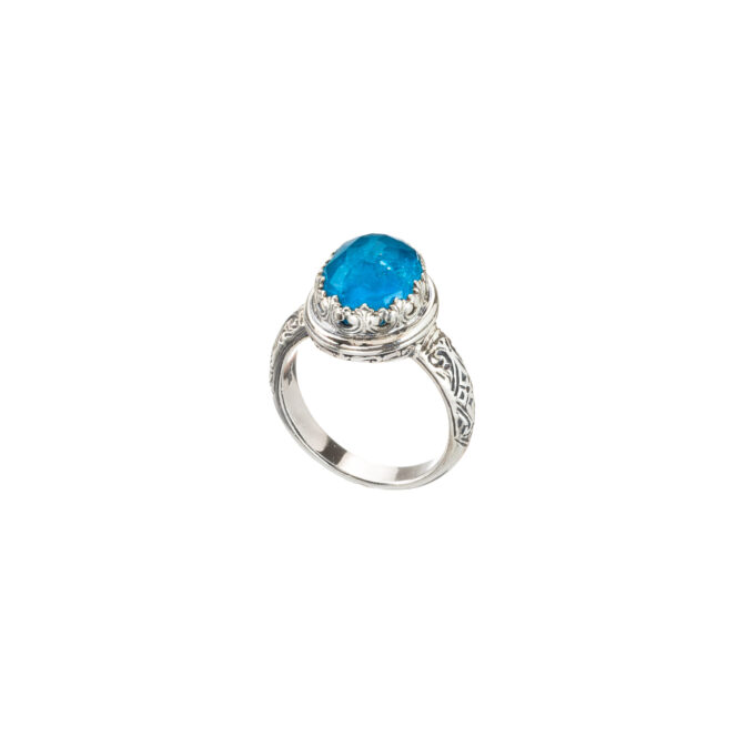 Iris ring in Sterling Silver