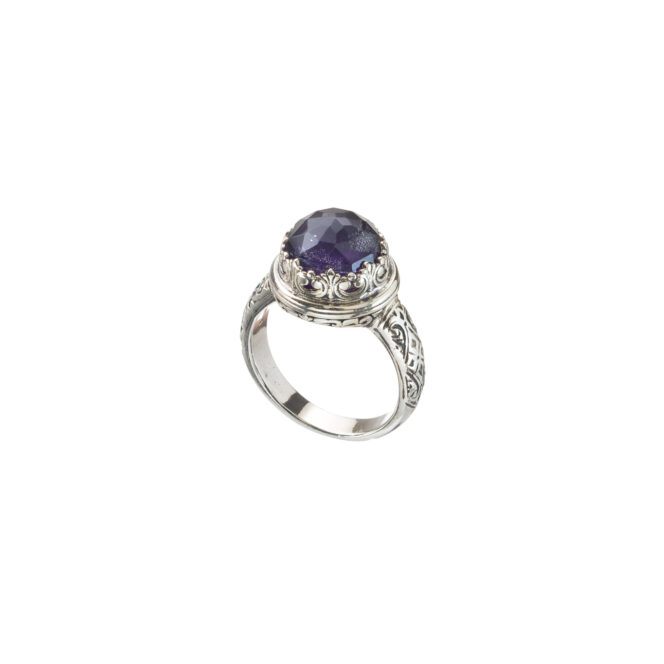Iris ring in Sterling Silver