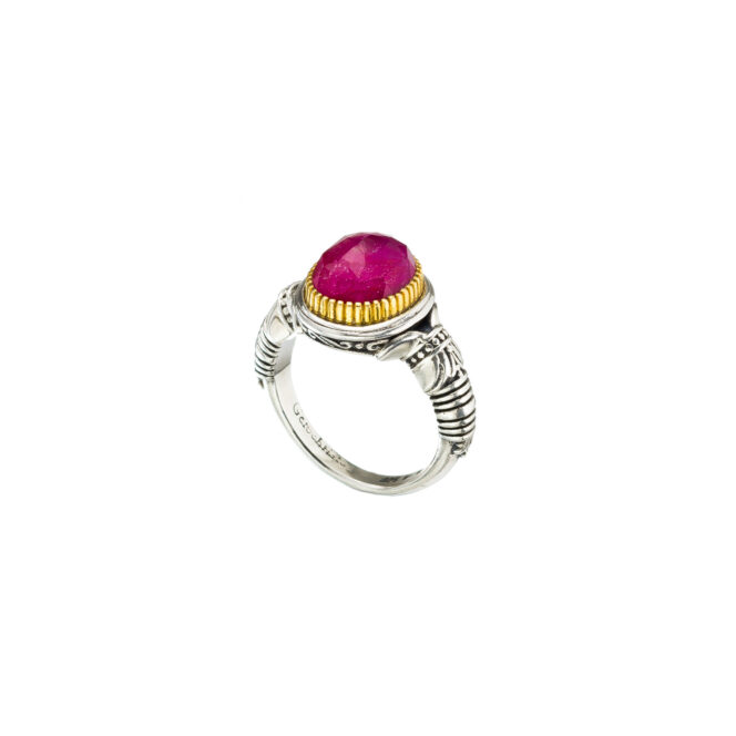 Ariadne ring in Sterling Silver with Gold Plated Parts - Image 2