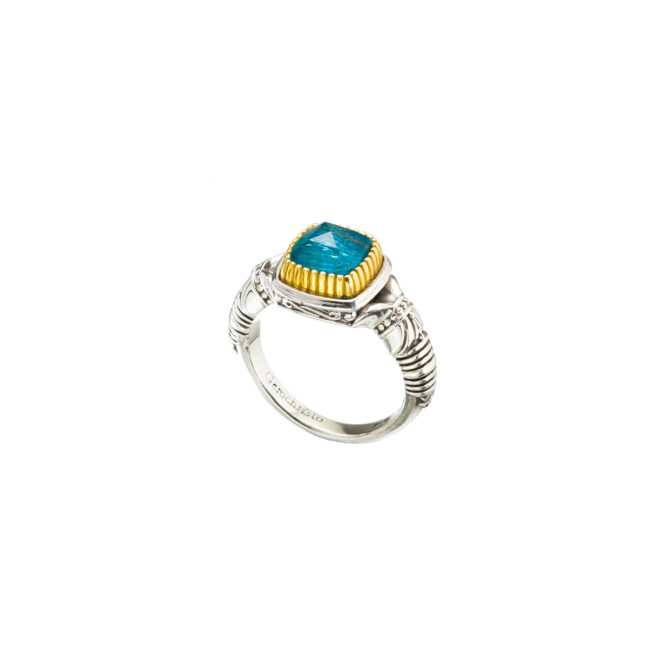 Ariadne ring in Sterling Silver with Gold Plated Parts - Image 2