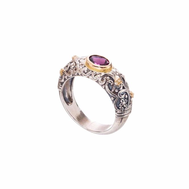 Eve Eden's Garden ring in 18K Gold and Sterling Silver with semi precious stone - Image 11