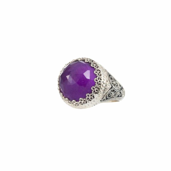 Aegean colors round ring in sterling silver - Image 4