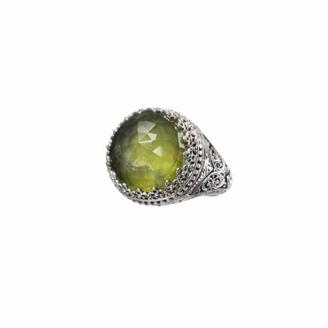 Aegean colors round ring in sterling silver - Image 5