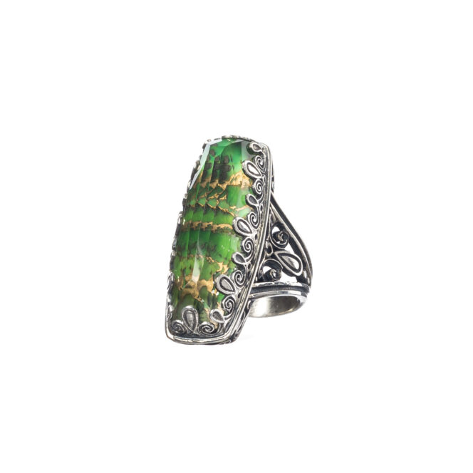 Aegean colors ring in sterling silver