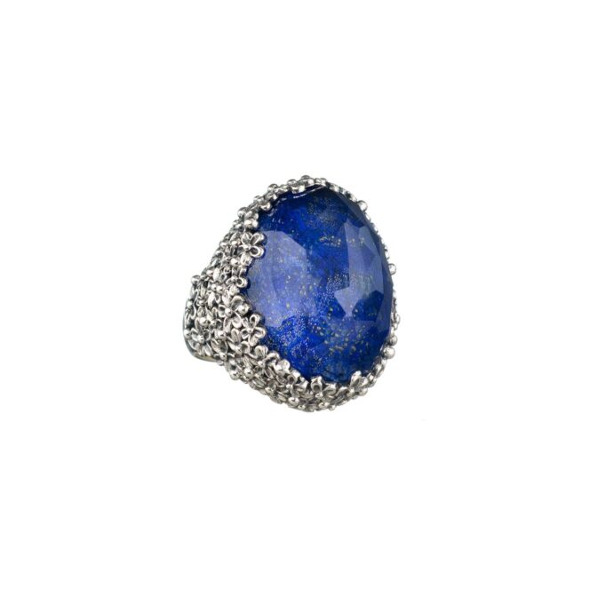 Anthemis big oval ring in Sterling Silver - Image 4