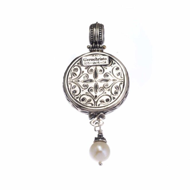 Garden Shadows Round Pendant in Sterling Silver - Image 2