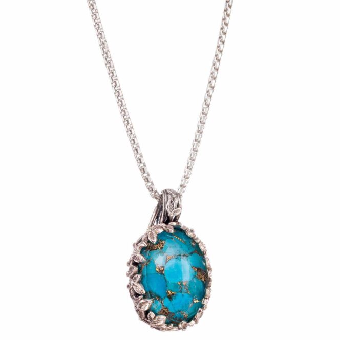 Cyclamin pendant in Sterling Silver