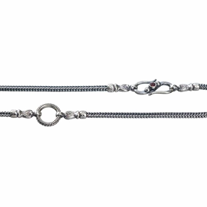 Connector necklace in sterling silver chain 2.75mm - Image 2