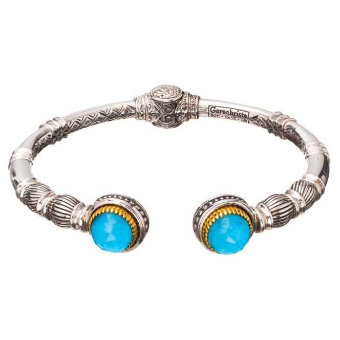 Ariadne bracelet in sterling silver with gold plated parts