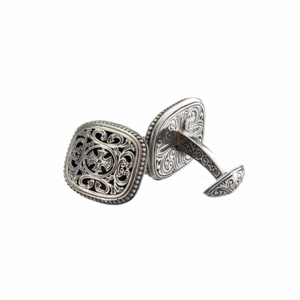 Byzantine cufflinks in Sterling Silver