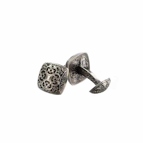 Garden Shadows Cufflinks in Sterling Silver
