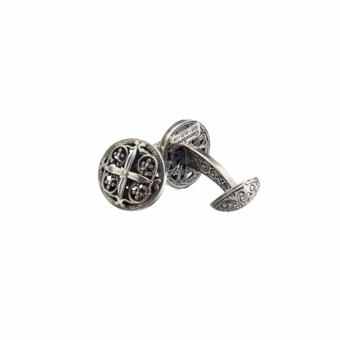 Byzantine cufflinks in Sterling Silver