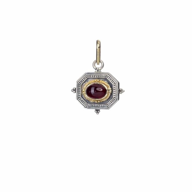 Cyclades pendant in 18K Gold and Sterling Silver
