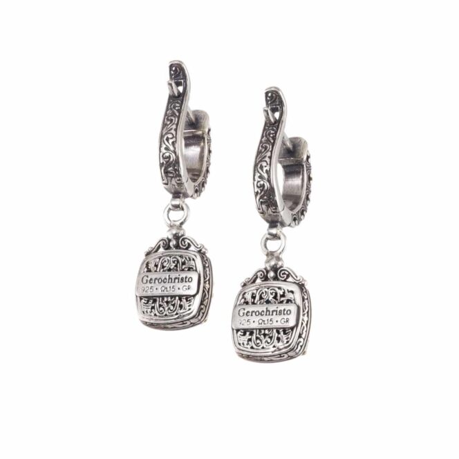 Iris earrings in Sterling Silver with Gold Plated Parts - Image 2