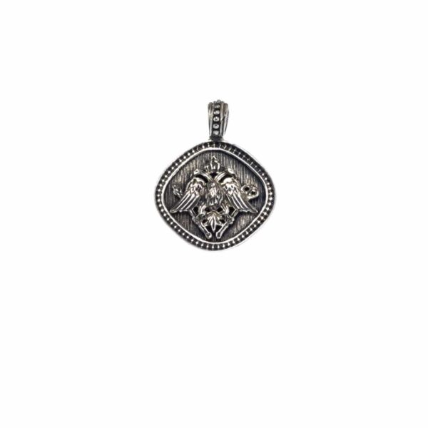Double headed Eagle pendant in Sterling Silver
