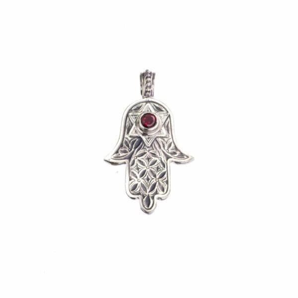 Hamsa hand of fatima with the star of David pendant
