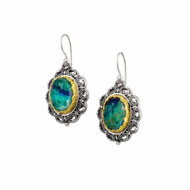 Penelope earrings in Sterling Silver with Gold plated parts