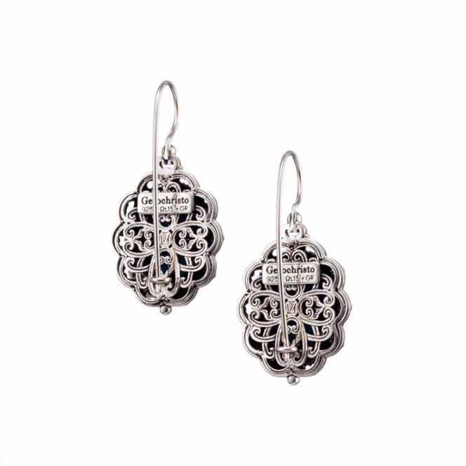 Penelope earrings in Sterling Silver with Gold plated parts - Image 3