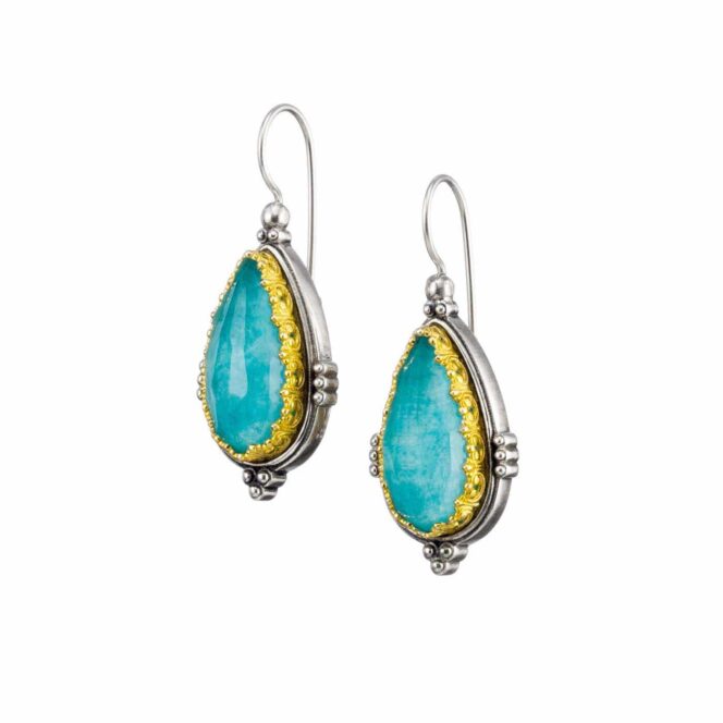 Semeli Earrings in Sterling Silver with Gold plated parts