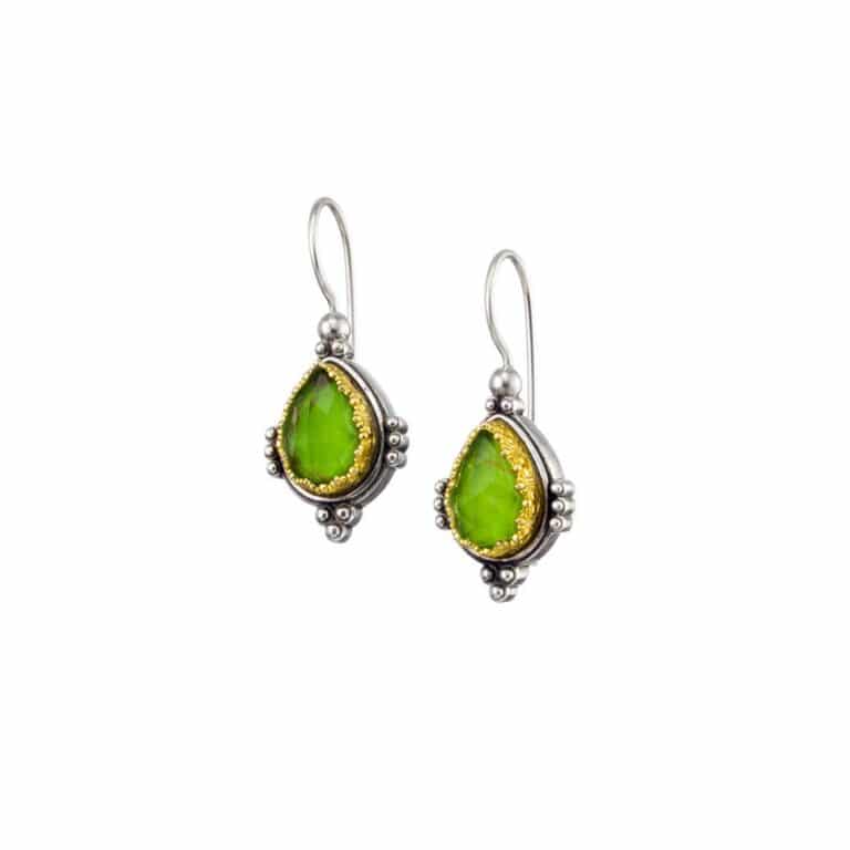 Semeli Earrings in Sterling Silver with Gold plated parts - Image 2