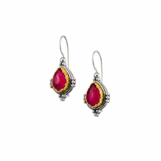 Semeli Earrings in Sterling Silver with Gold plated parts