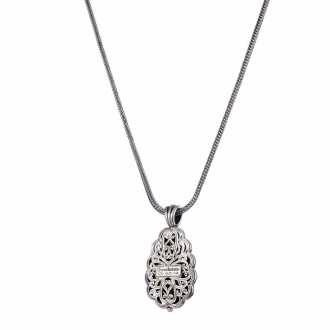 Penelope Pendant is Sterling Silver with Gold plated parts - Image 3