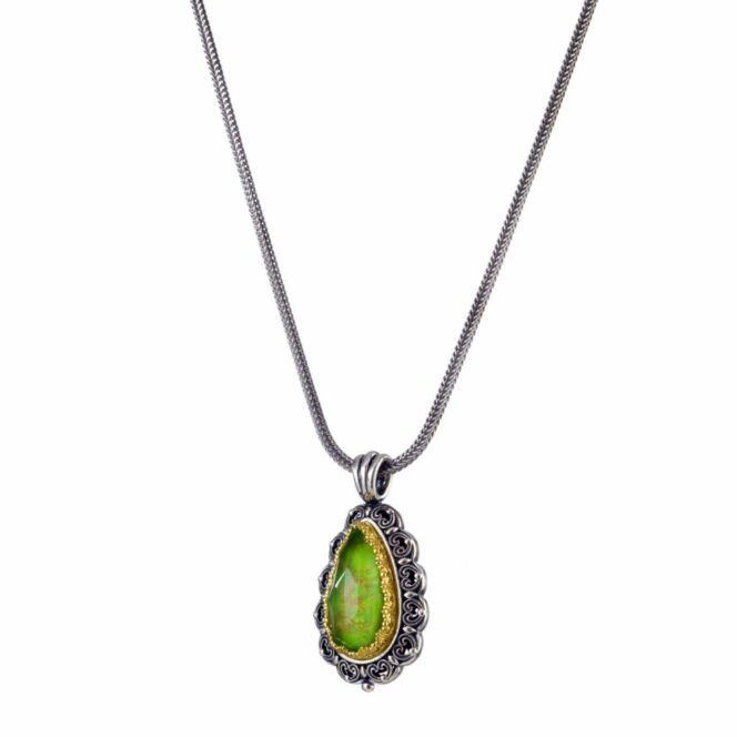 Penelope Pendant is Sterling Silver with Gold plated parts - Image 2