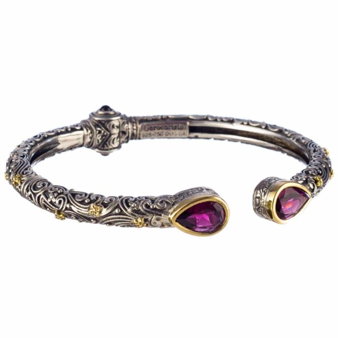 Eden's Garden Eva bracelet in 18K Gold and Sterling silver with gemstones - Image 6