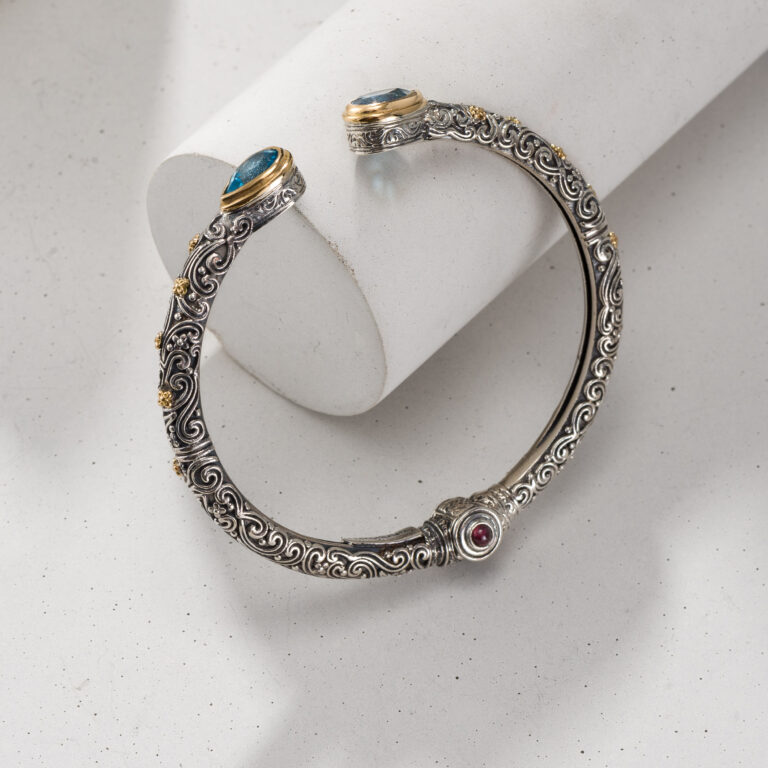 Eden's Garden Eva bracelet in 18K Gold and Sterling silver with gemstones - Image 4