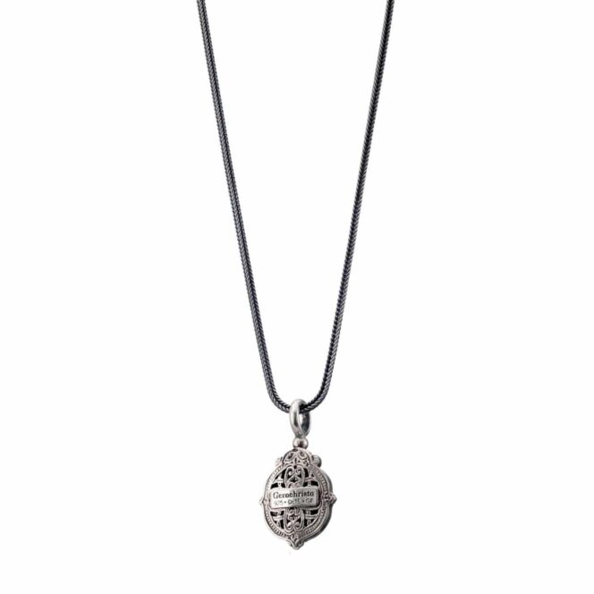 Semeli pendant in Sterling silver with Gold plated parts - Image 3