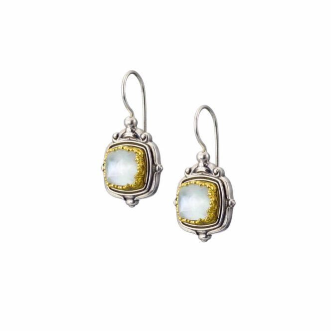 Semeli earrings in sterling silver with Gold plated parts - Image 3