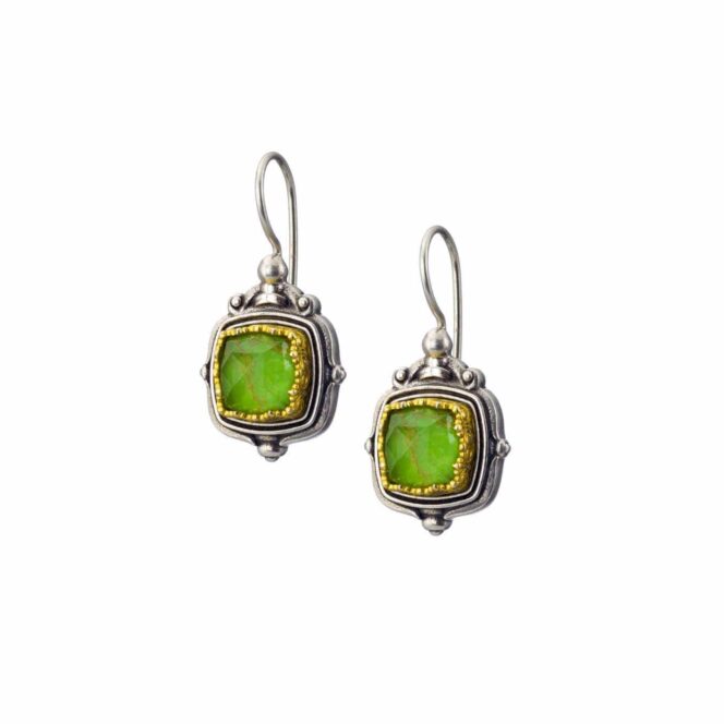 Semeli earrings in sterling silver with Gold plated parts