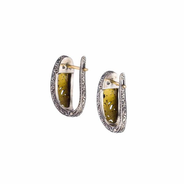 Harmony earrings in 18K Gold and sterling silver - Image 2