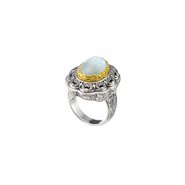 Penelope Ring in Sterling Silver with Gold plated parts - Image 5