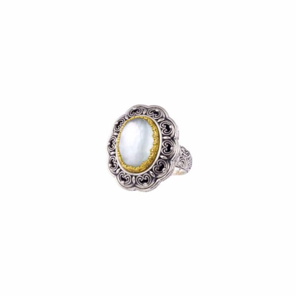Penelope Ring in Sterling Silver with Gold plated parts - Image 4
