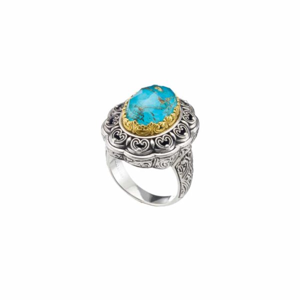 Penelope Ring in Sterling Silver with Gold plated parts - Image 3