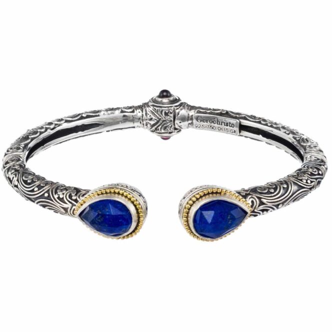 Eve Eden's Garden Drop Bracelet in Sterling silver and 18K Gold details with Gemstones
