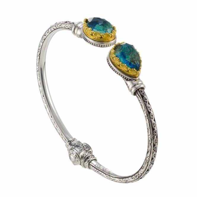 Iris Bracelet in Sterling Silver with Gold Plated parts - Image 3